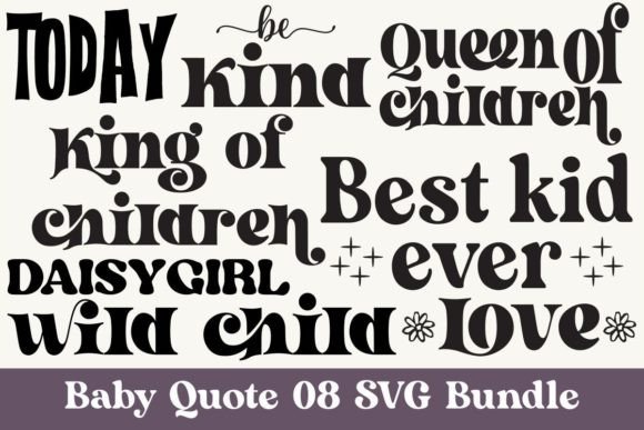 Baby Quote SVG Bundle Design for Print Templates and Graphics