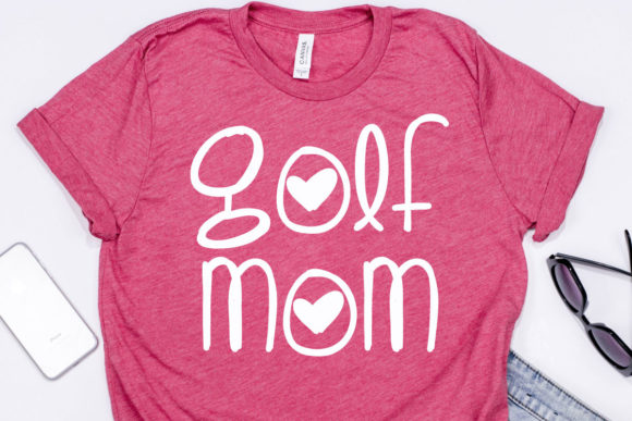 Golf Mom Quotes SVG for Print Templates and Graphics