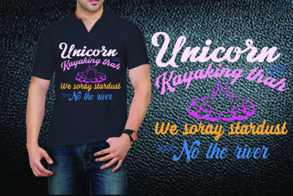 Kayaking T-Shirt Design Graphics for Handmade Creations