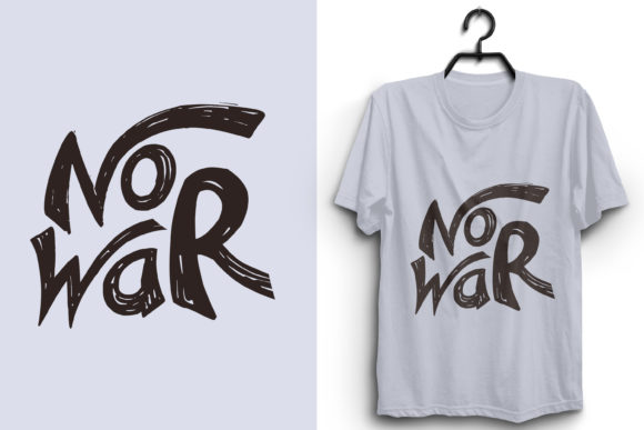 No War Letting Word Design SVG for T-Shirt Designs and Graphics