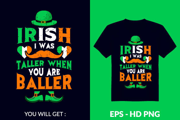 St Patrick s Day T-shirt Design V10 Graphics for Print Templates