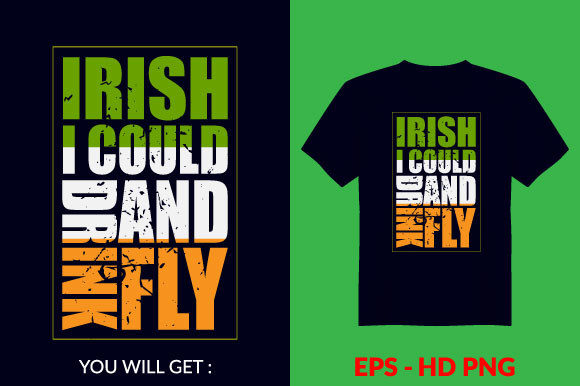 St Patrick's Day T-Shirt Design V40 for Print Templates and Graphics
