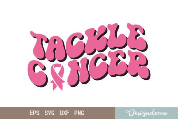Tackle Cancer Retro Sublimation SVG for Print Templates and Graphics